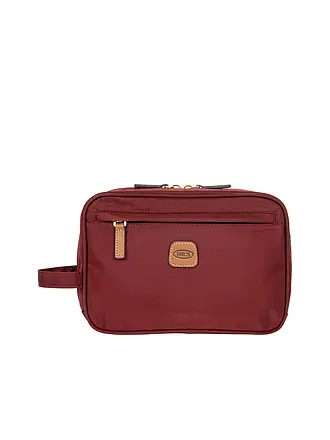 BRICS | Kosmetiktasche X-Bag Wool Nut | dunkelrot